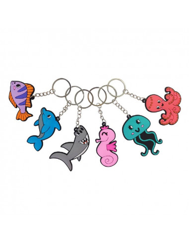 Sleutelhanger Zeedieren 48st.