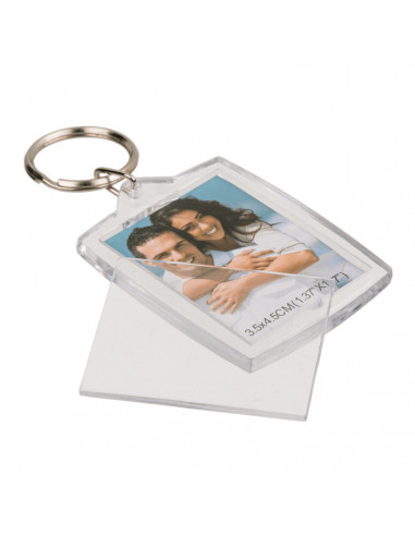 Sleutelhanger plexiglas blanco 60st.