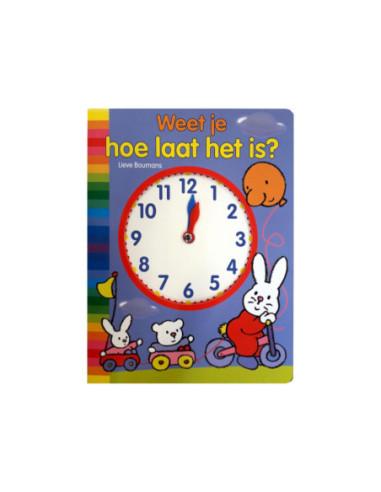 Kartonboek Weet je hoe laat het is?