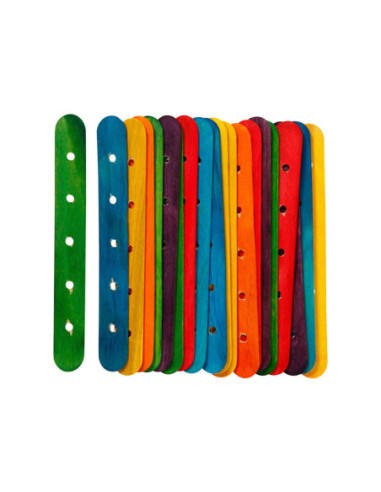 Constructiestokjes diverse kleuren 20st.