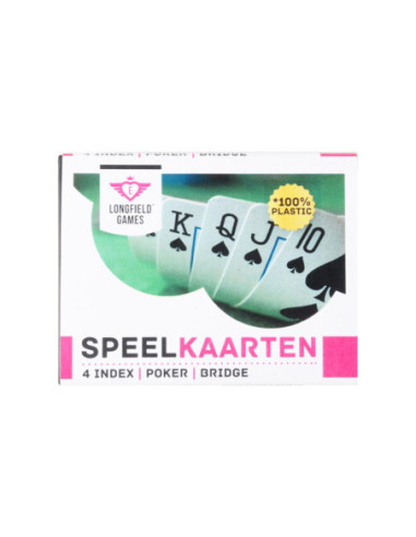 Speelkaarten 100% plastic 2 sets in...