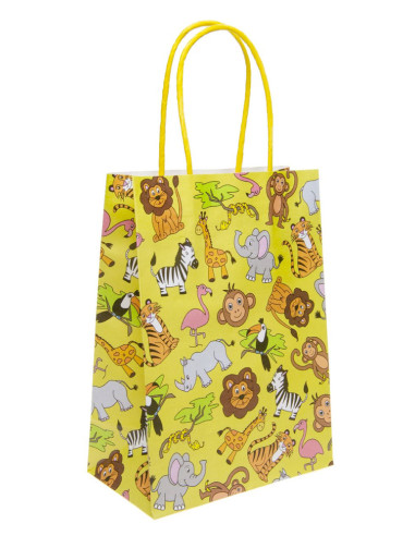 Geschenktasje Papier Wilde Dieren 12st.