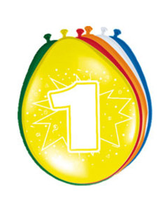 Ballonnen 1 jaar, 8st.