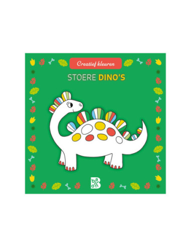 Creatief kleuren - Stoere dino's