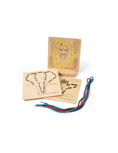 Bigjigs Houten Rijgpuzzel op Nummer -...