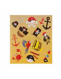 Stickervel Piraat 120st.