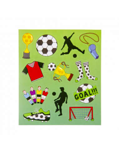 Stickervel Voetbal 120st.