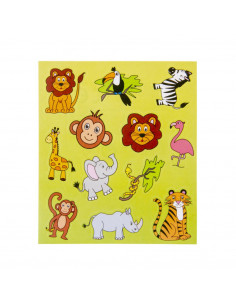 Stickervel Wilde Dier 120st.