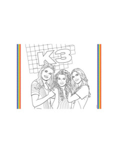 K3 Placemats Kleurplaten 6st.