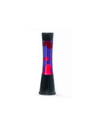 Lavalamp Zwart Paars Roze 40cm