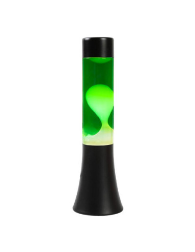 Lavalamp Zwart Groen Wit 30cm