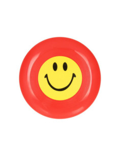 Frisbee met Lachgezicht Rood