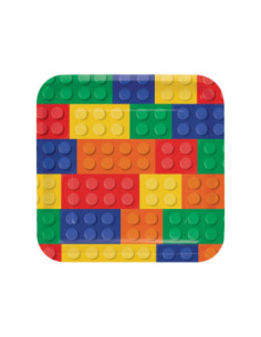 Bouwblokjes Bordjes 8st.