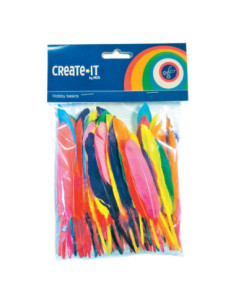 Gekleurde Veren 100st.