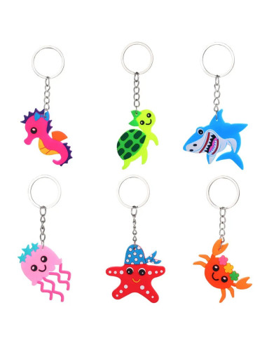 Sleutelhangers Zeedieren thema