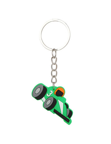 Sleutelhanger Raceauto Groen