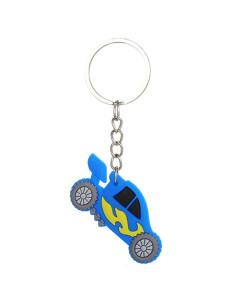 Sleutelhanger Raceauto Blauw