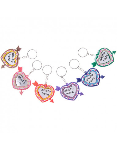 Sleutelhanger - Hart met Foto 12st.