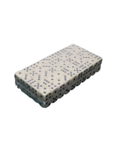 Witte Dobbelstenen 100st 16mm