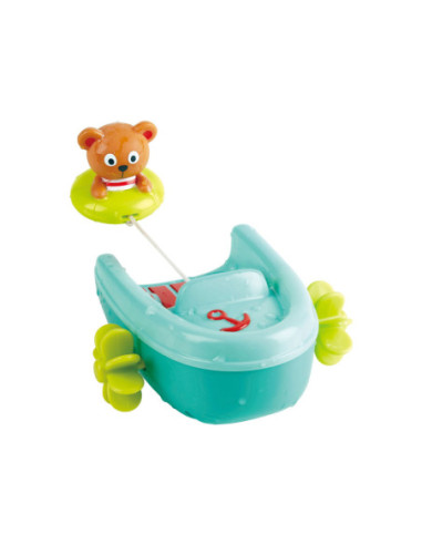 Hape Badspeelgoed Pullback Boot met Beer