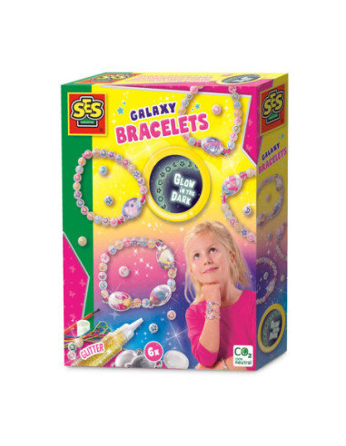 SES Glow in the Dark Galaxy Armbanden
