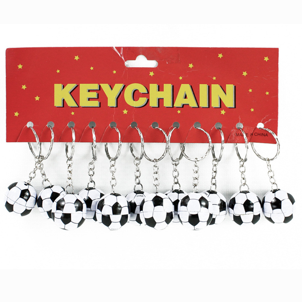 Sleutelhanger Voetbal Metaal 2,5cm 48st.