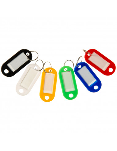 Sleutelhanger met Naamplaatje 12st.