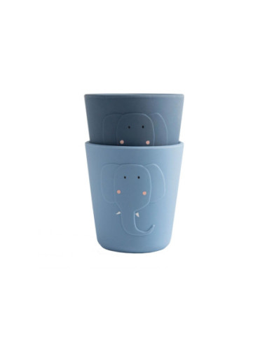 Silicone Beker - Mrs. Elephant 2st. Silicone Beker - Mrs. Elephant 2st.