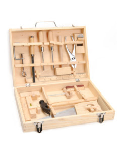 Houten Gereedschapskist 16dlg.