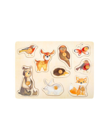Small Foot - Houten Noppenpuzzel...