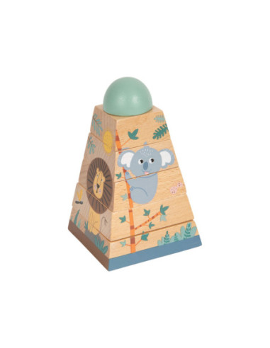 Small Foot - Stapeltoren Safari 6dlg.
