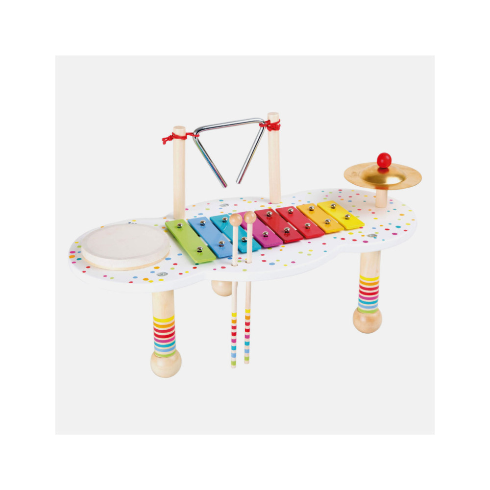 Small Foot - Houten Muziektafel met Stippen 3dlg.