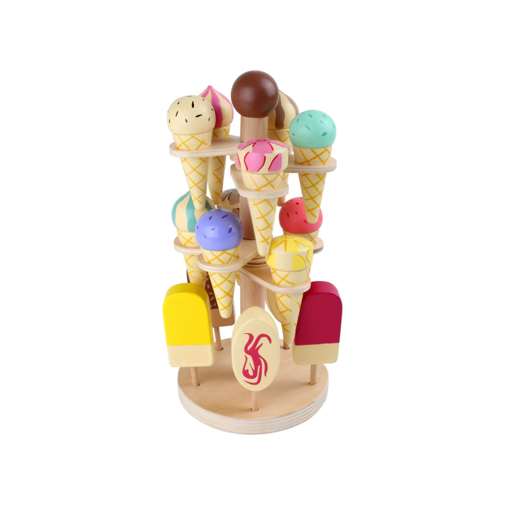 Small Foot - Houten Speeleten Ijsjes op Beweegbare Ijsstanda