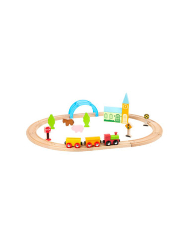 Small Foot - Houten Treinset Stad en...