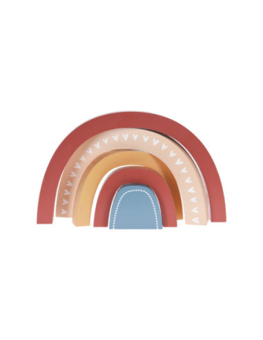 Houten Bouwblokken Regenboog 5dlg.