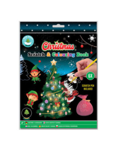 Scratch- en Kleurboek Kerst