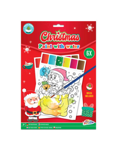 Watertekenboek Kerst
