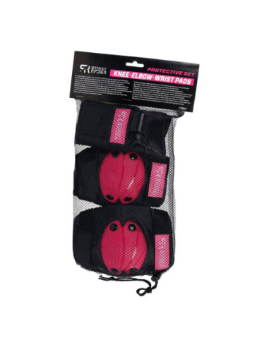 Street Rider Beschermset S - Roze 6dlg.