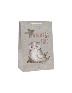 Geschenktas Winter 24cm 24st.