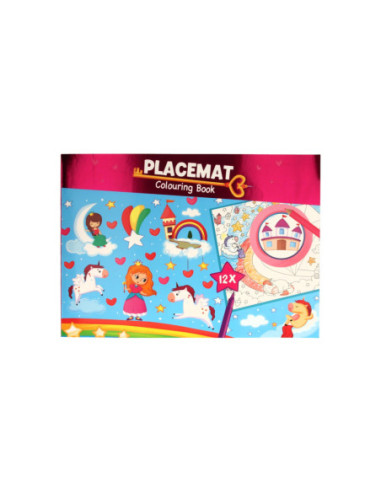 Placemat Kleurboek - Eenhoorn