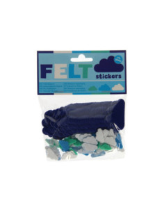 Viltstickers - Wolkjes 200st.