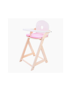 Poppenstoel Roze/Wit