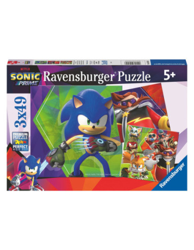 Sonic Prime Legpuzzel 3x49st.