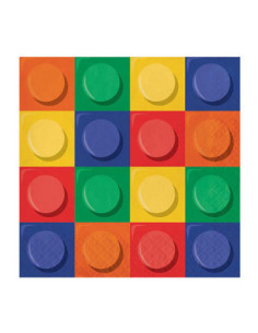 Bouwblokjes Servetten 16st.