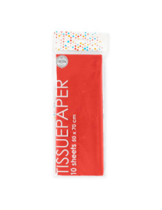 Tissuepapier 10 Vellen Rood...
