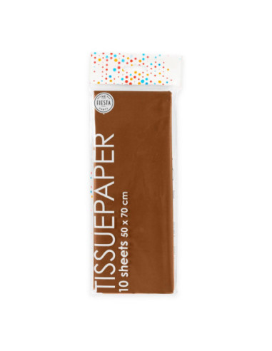Tissuepapier 10 Vellen Bruin 50x70cm