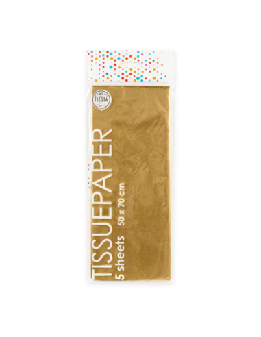 Tissuepapier 10 Vellen Goud 50x70cm