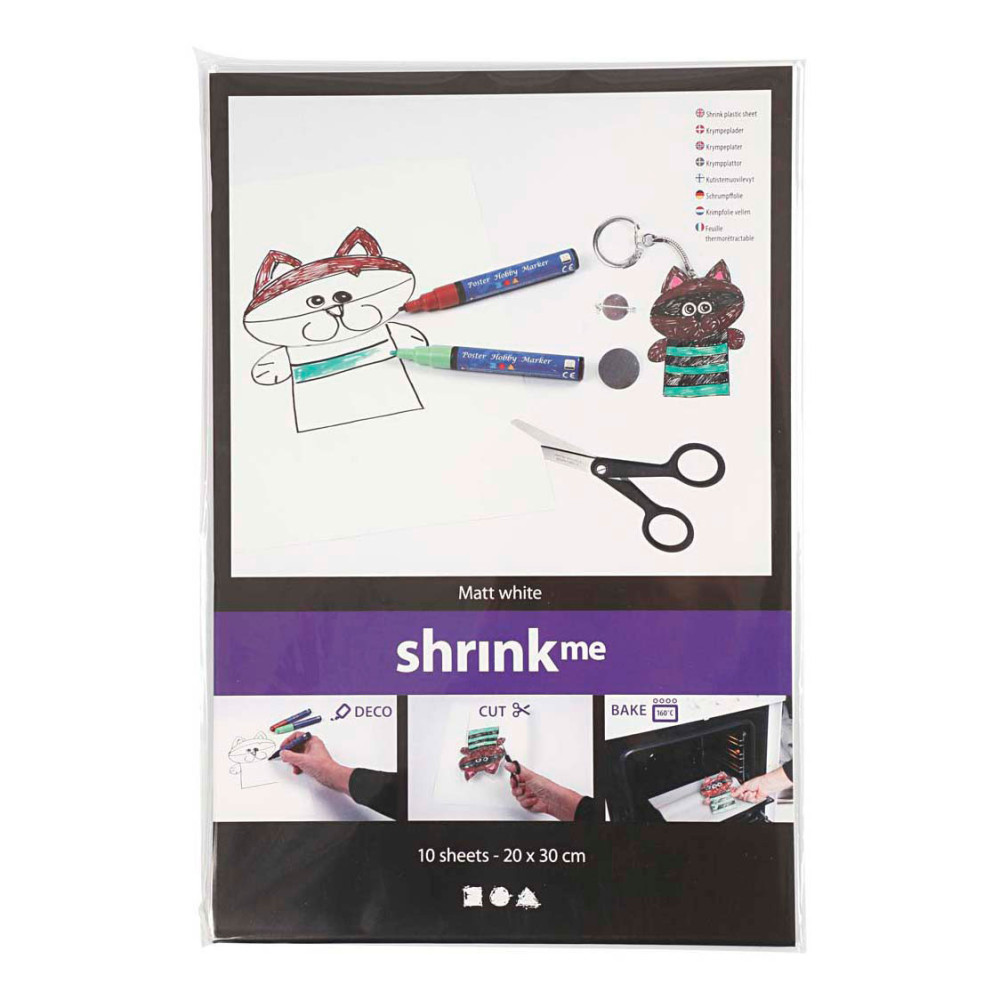 Vellen Krimpfolie Mat Wit 20x30 10st.