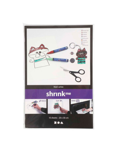 Vellen Krimpfolie Mat Wit 20x30 10st. Vellen Krimpfolie Mat Wit 20x30 10st.