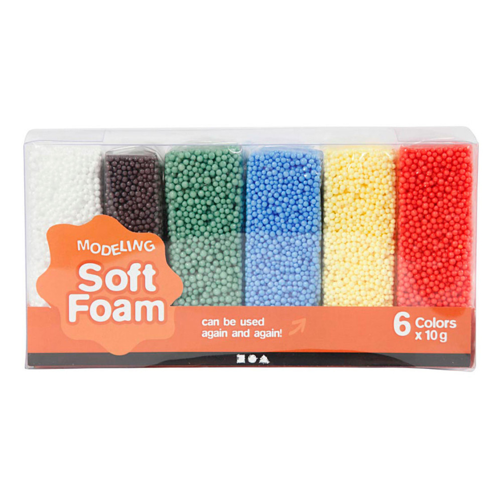 Soft Foam Clay Standaard Kleuren 6x10gr.